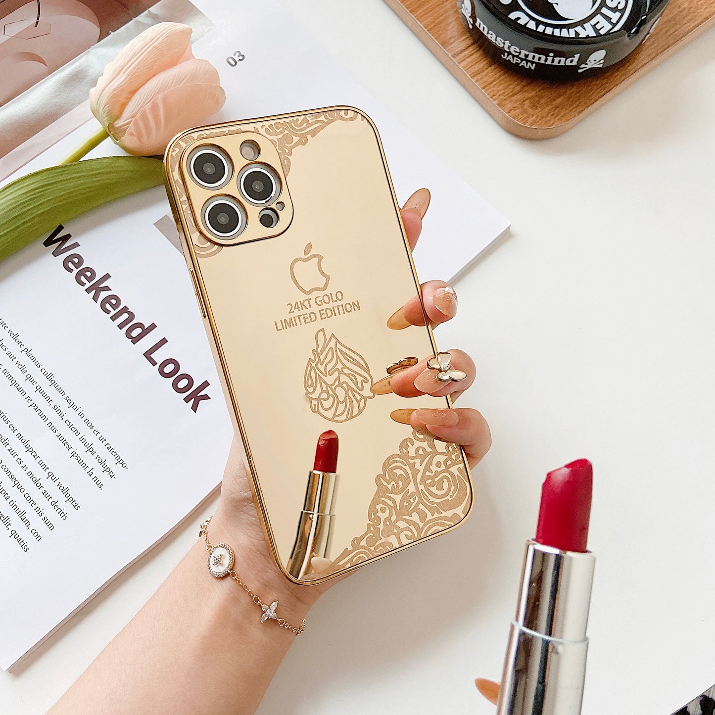 iPhone 16 Pro Max Gold Case
